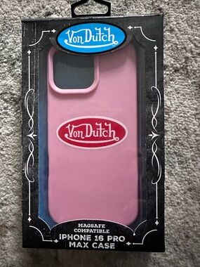 Von Dutch Pink iPhone 16 Pro Max MagSafe Compatible Case
